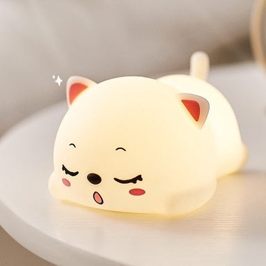 [SG Stock] Cute and Funny Star Bunny Kitten Cloud Rabbit Silicon Touch Night Light Rechargeable Birtyday Gift可爱星星兔子小夜灯礼物