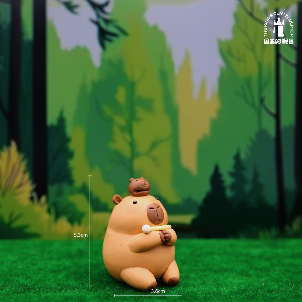[SG Stock] Cute and Funny Capybara Handmade Soft Clay Figurine - Ugly-Cute Stress Relief Gift