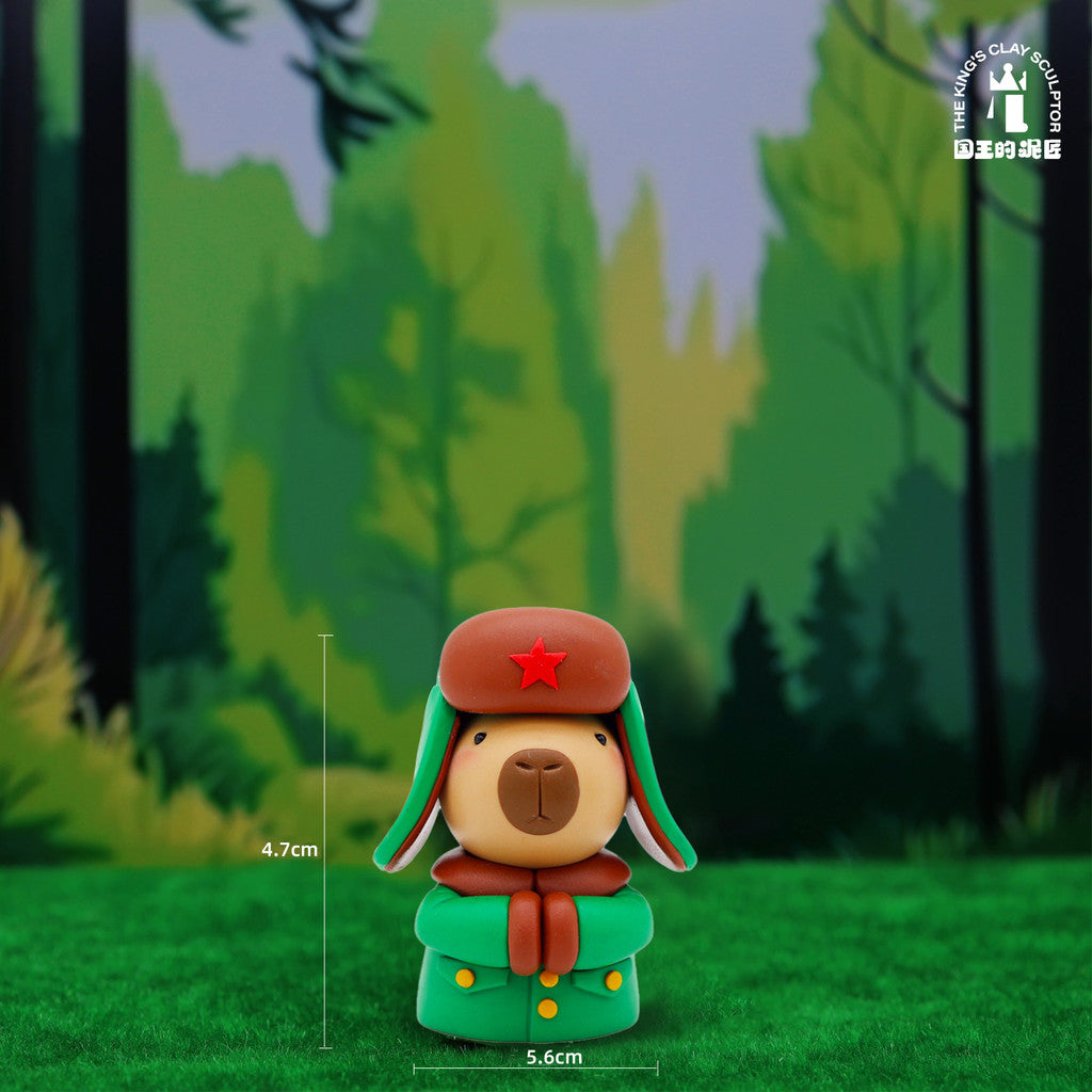 [SG Stock] Cute and Funny Capybara Handmade Soft Clay Figurine - Ugly-Cute Stress Relief Gift