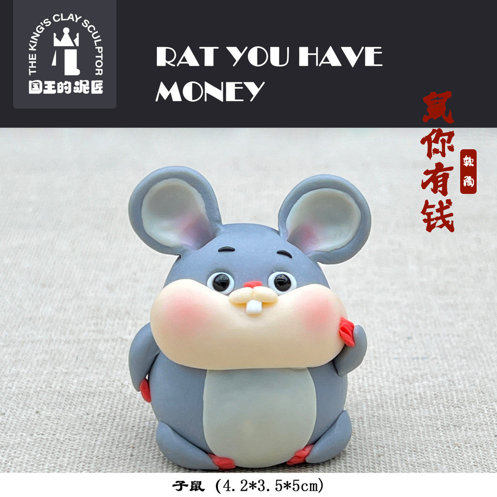 [SG Stock] Cute and Funny Handmade Chinese Zodiac Polymer Clay Figurines – Cute Animal Ornaments, Creative Birthday Gift