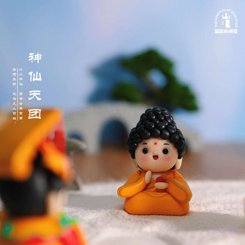 [SG Stock] Cute and Funny Handmade Soft Clay Figurines of Buddha and Guanyin – Desktop Decoration Ornament, Lucky Gift