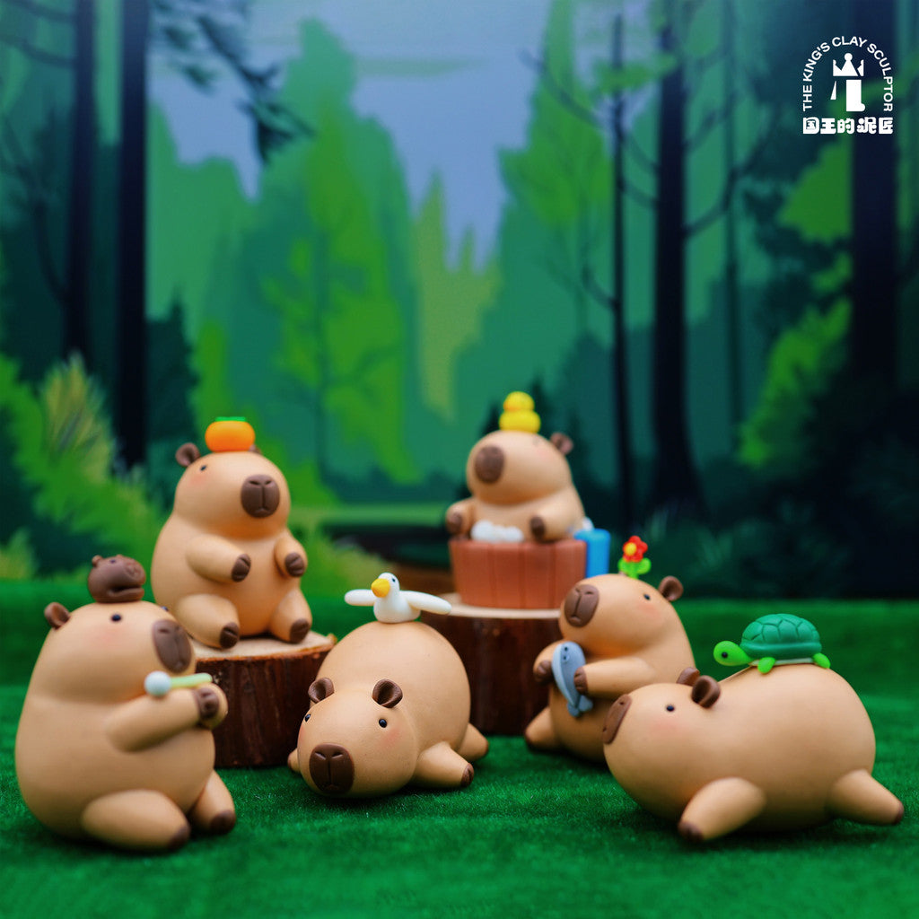 [SG Stock] Cute and Funny Capybara Handmade Soft Clay Figurine - Ugly-Cute Stress Relief Gift