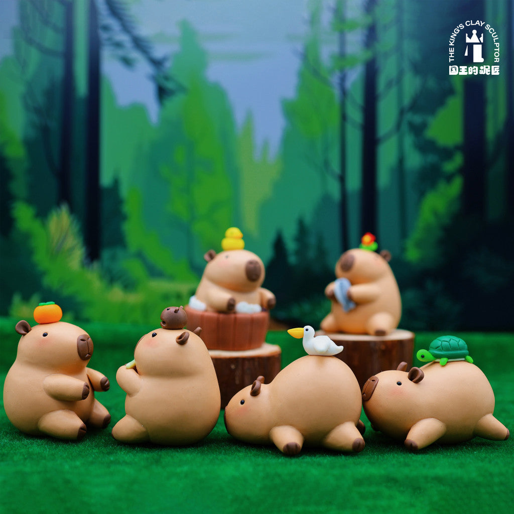 [SG Stock] Cute and Funny Capybara Handmade Soft Clay Figurine - Ugly-Cute Stress Relief Gift