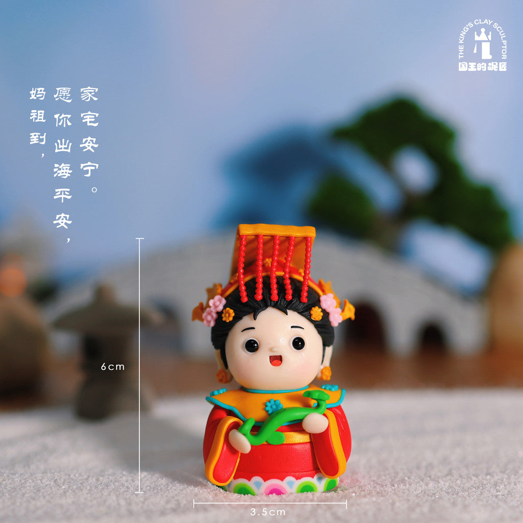 [SG Stock] Cute and Funny Handmade Soft Clay Figurines of Buddha and Guanyin – Desktop Decoration Ornament, Lucky Gift