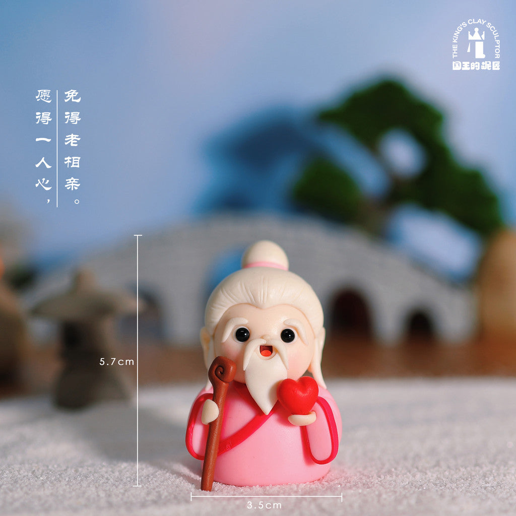 [SG Stock] Cute and Funny Handmade Soft Clay Figurines of Buddha and Guanyin – Desktop Decoration Ornament, Lucky Gift
