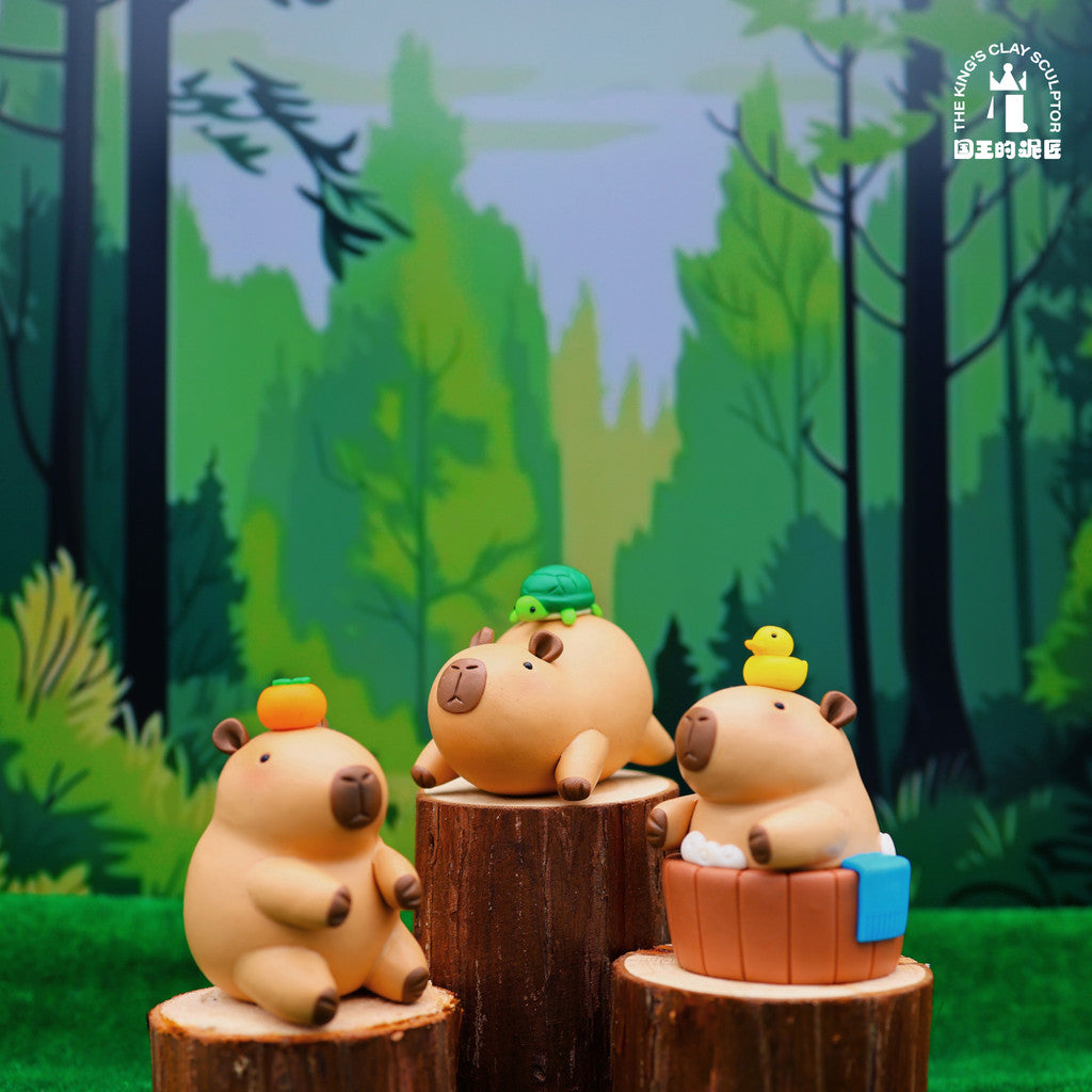 [SG Stock] Cute and Funny Capybara Handmade Soft Clay Figurine - Ugly-Cute Stress Relief Gift