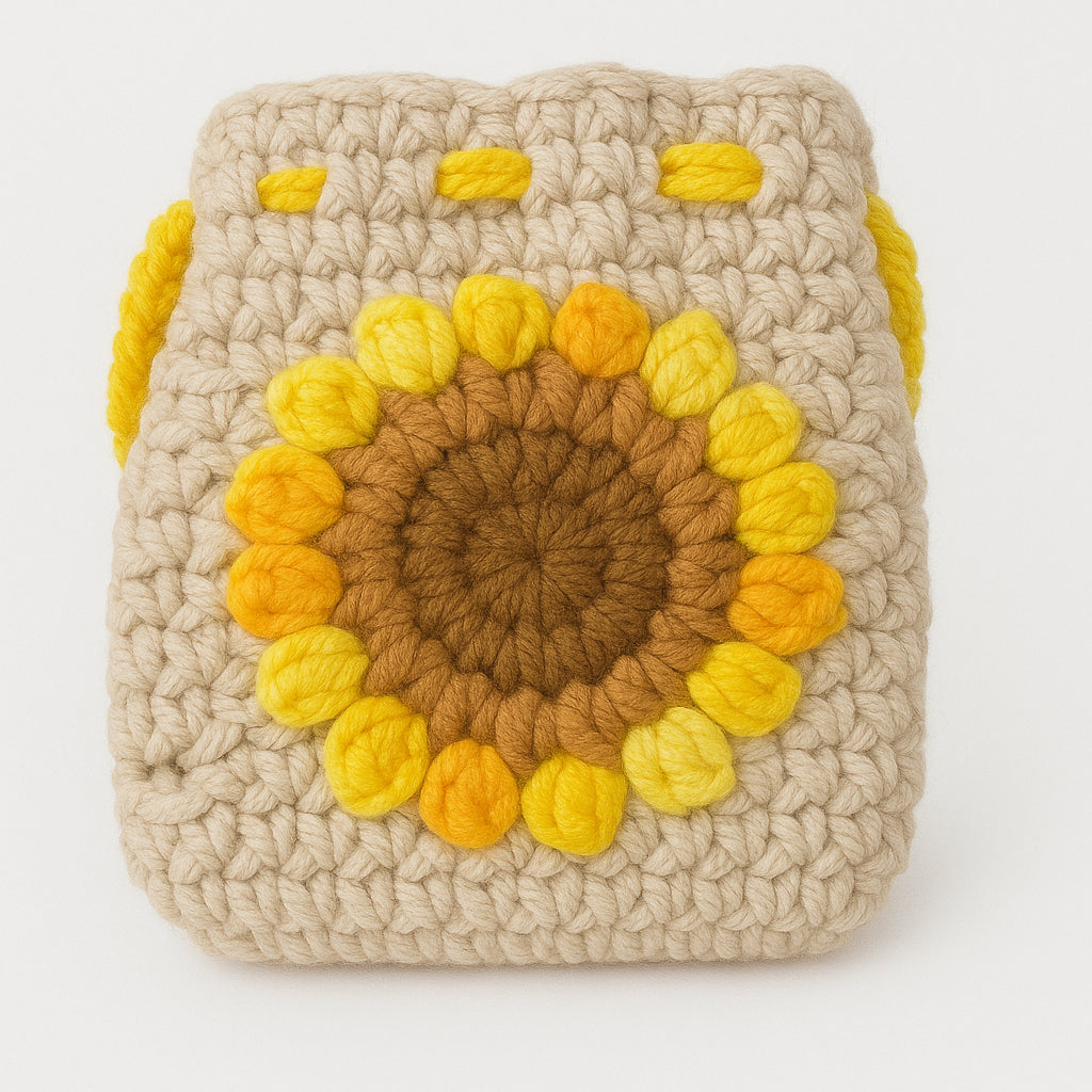 [SG Stock] Cute and Funny Handmade Crochet Drawstring Pouch Coin Purse Earphone Bag Jewelry Key Bag Mini Gift Bag
