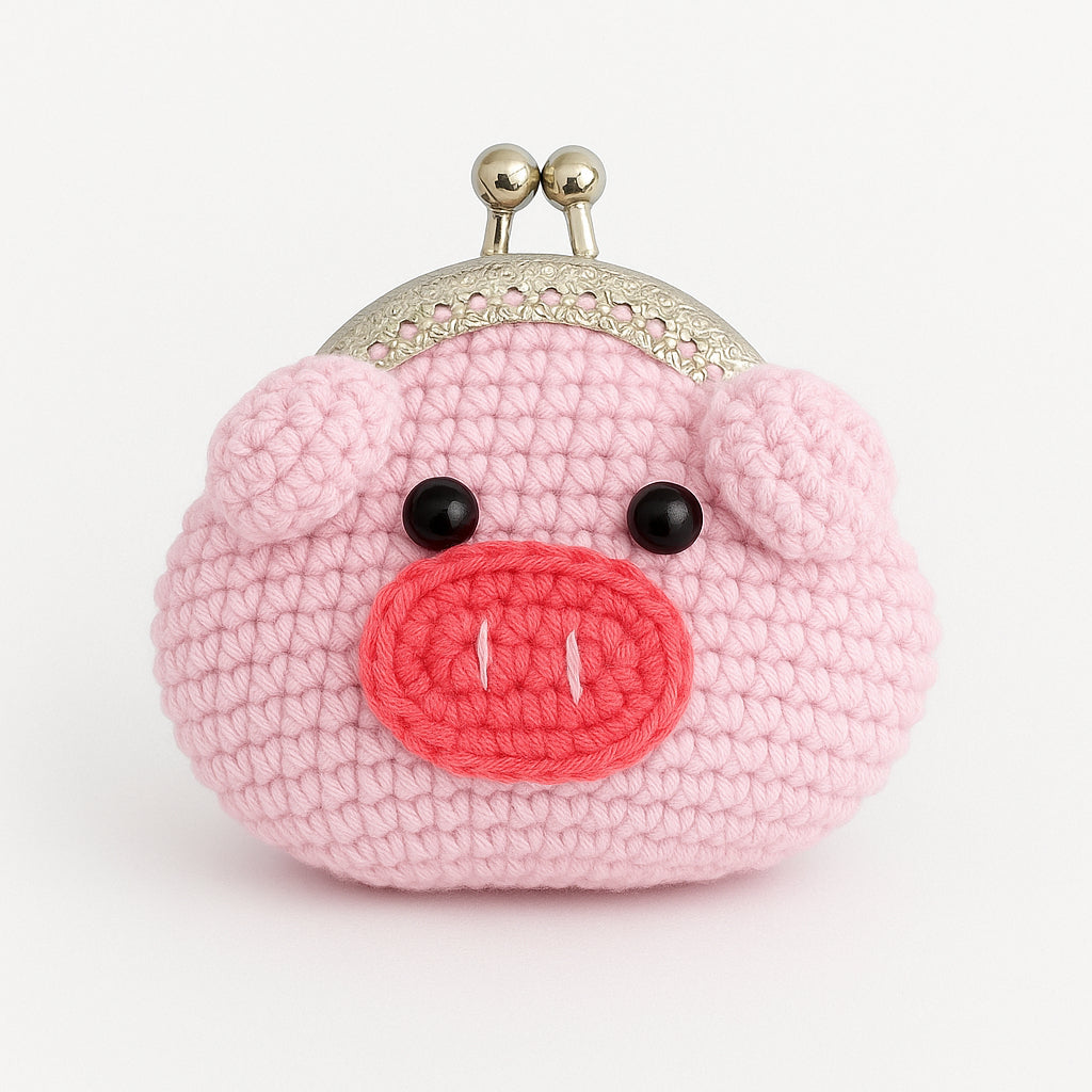 [SG Stock] Cute and Funny Handmade Crochet Cartoon Coin Purse Mini Keychain Pouch for Kids Earphone Cable Organizer