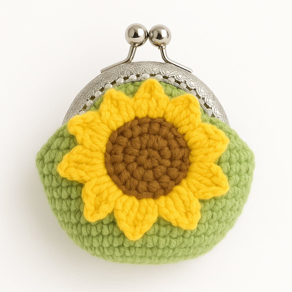 [SG Stock] Cute and Funny Handmade Crochet Cartoon Coin Purse Mini Keychain Pouch for Kids Earphone Cable Organizer