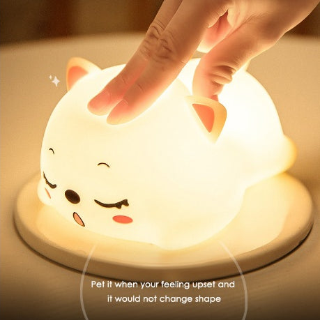 [SG Stock] Cute and Funny Star Bunny Kitten Cloud Rabbit Silicon Touch Night Light Rechargeable Birtyday Gift可爱星星兔子小夜灯礼物