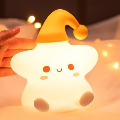 [SG Stock] Cute and Funny Star Bunny Kitten Cloud Rabbit Silicon Touch Night Light Rechargeable Birtyday Gift可爱星星兔子小夜灯礼物