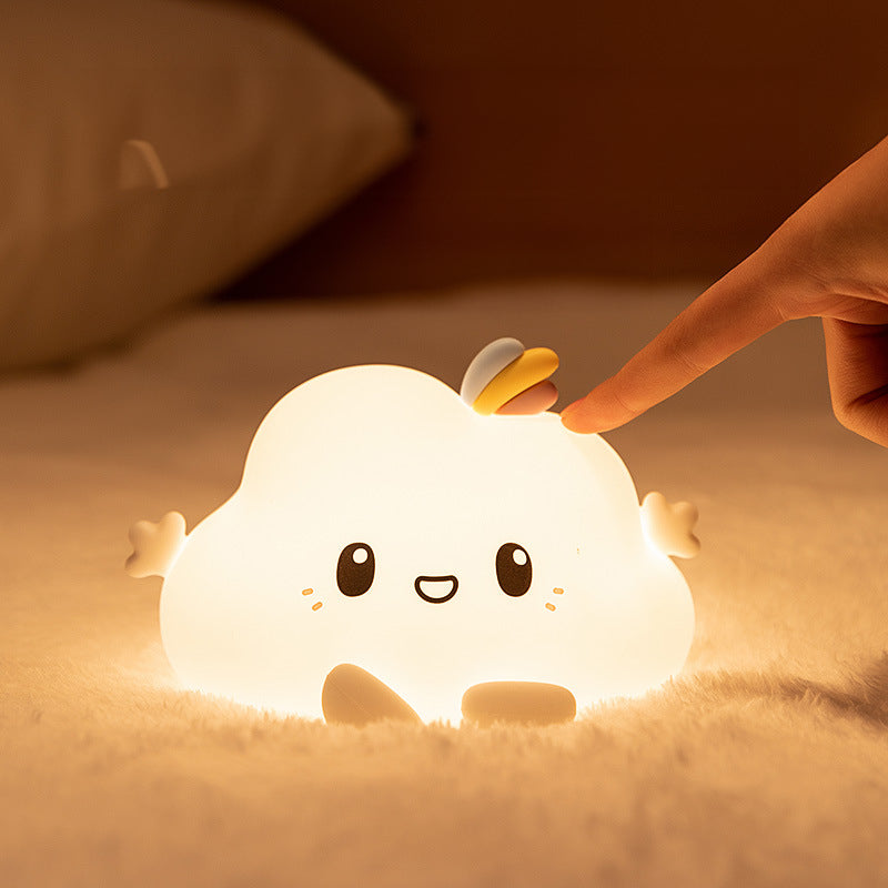[SG Stock] Cute and Funny Star Bunny Kitten Cloud Rabbit Silicon Touch Night Light Rechargeable Birtyday Gift可爱星星兔子小夜灯礼物
