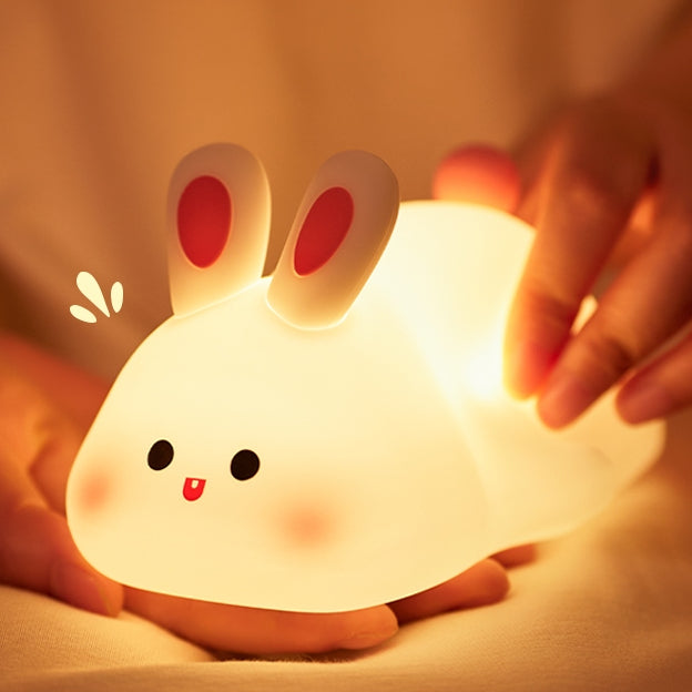 [SG Stock] Cute and Funny Capybara Touch Silicone Night Light Eye Protection Sleep Bedside LED Lamp Rechargeable 卡皮巴拉硅胶灯