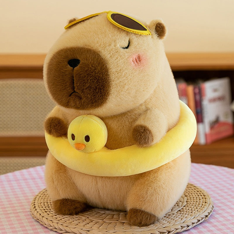 [SG Stock] Cute and Funny Capybara Plush Pillow Cushions  Plushie Toy for Bed Home Decorative 可爱长条动物萌抱枕