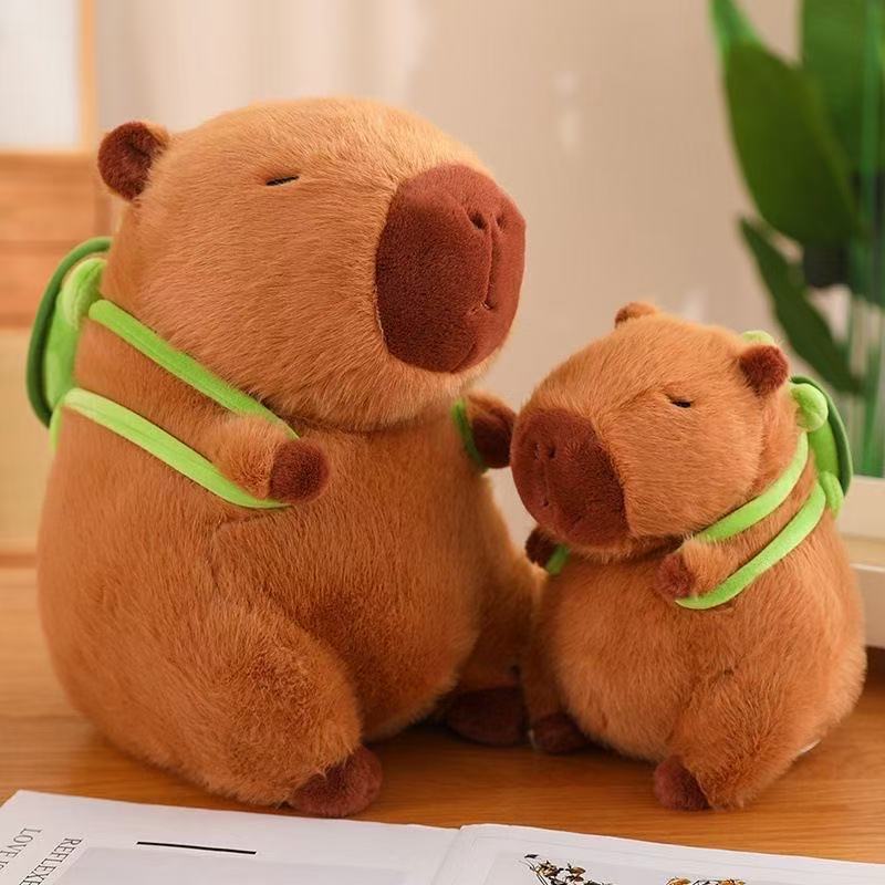 [SG Stock] Cute and Funny Capybara Plush Pillow Cushions  Plushie Toy for Bed Home Decorative 可爱长条动物萌抱枕