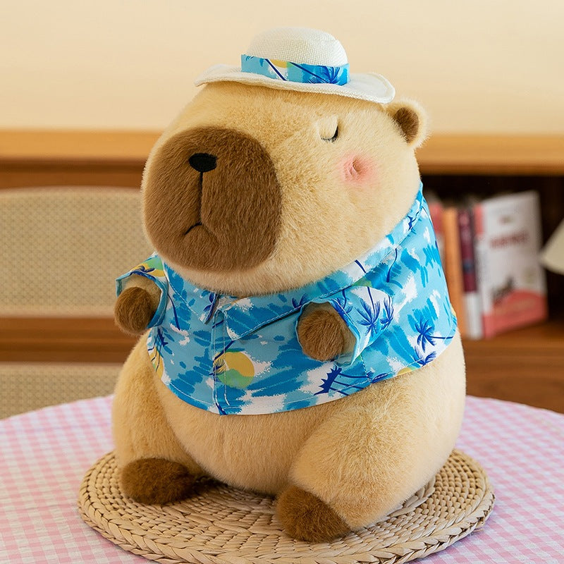 [SG Stock] Cute and Funny Capybara Plush Pillow Cushions  Plushie Toy for Bed Home Decorative 可爱长条动物萌抱枕