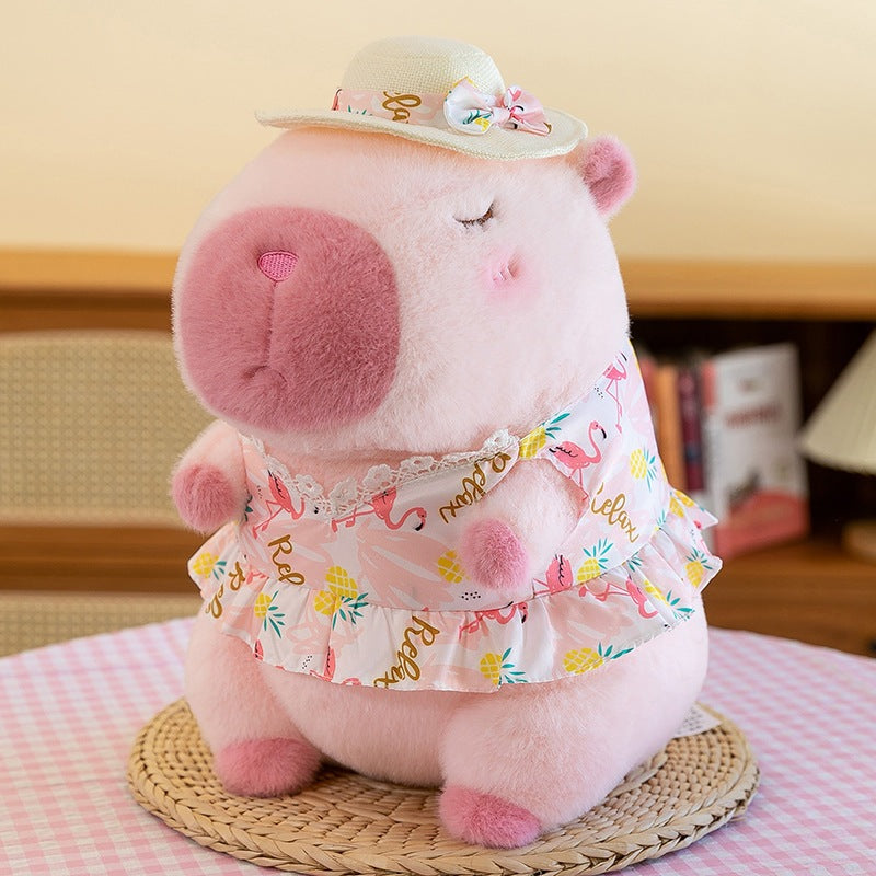[SG Stock] Cute and Funny Capybara Plush Pillow Cushions  Plushie Toy for Bed Home Decorative 可爱长条动物萌抱枕