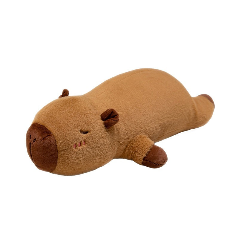 [SG Stock] Cute and Funny Capybara Pillow Cute Doll for Boys and Girls Sleeping Plushie Cushion Pillow 卡皮巴拉抱枕呆萌礼物