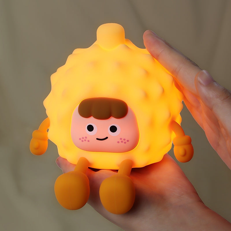 [SG Stock] Cute and Funny Cute Duck Shape LED Lamp Silicone Touch Night Light Rechargeable 可爱躺平鸭 拍拍硅胶灯手机支架可充电氛围灯